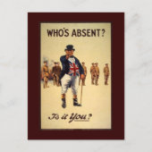 Klassieke John Bull Recruiting Poster Briefkaarten (Voorkant)