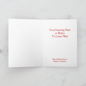 Klassieke Jolly Santa Claus Face Aangepast kerstfe Feestdagen Kaart (Binnen)