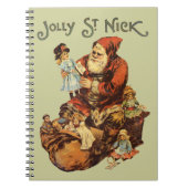 Klassieke Jolly St. Nick Notitieboek (Voorkant)