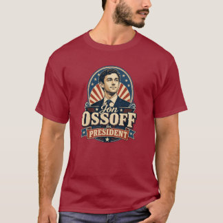 Klassieke Jon Ossoff Voor President Politiek T-shirt