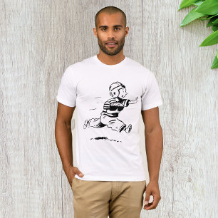 Klassieke Jonge Jongen Die Terug Rent American Foo T-shirt