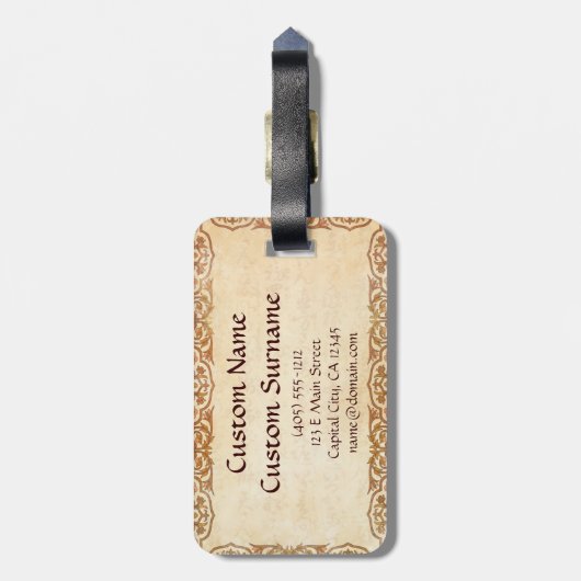 Klassieke jonge, mooie chinese prinses Guo Jin Bagagelabel (Achterkant verticaal)