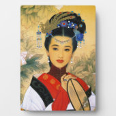 Klassieke jonge, mooie chinese prinses Guo Jin Fotoplaat (voorkant)