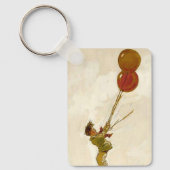 Klassieke jongen met rode ballonnen op een verjaar sleutelhanger (Voorkant)