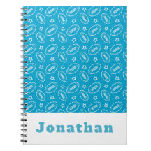 Klassieke jongens Blauw Football Star Ball Patroon