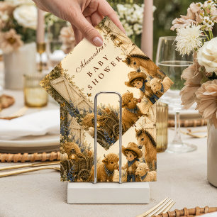 Klassieke Jongens Western Boho Baby Shower Servet