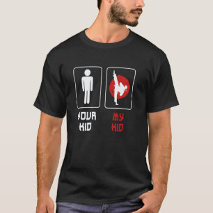 Klassieke Jouw Kind Mijn Kind Trots Karate Papa Ka T-shirt