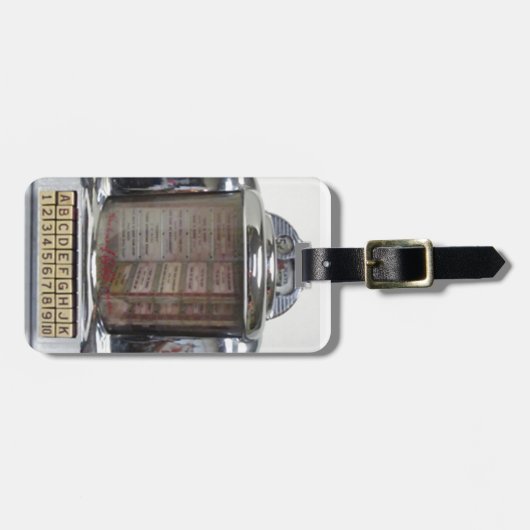 **KLASSIEKE JUKEBOX** BAGAGELABEL (Voorkant horizontaal)