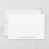 Klassieke Juridische & Professionele Attorney Navy Notitiekaartje (Achterkant)