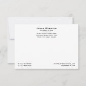 Klassieke Juridische & Professionele Attorney Zwar Notitiekaartje (Voorkant)