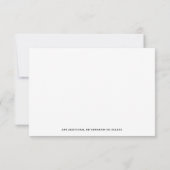 Klassieke Juridische & Professionele Attorney Zwar Notitiekaartje (Achterkant)