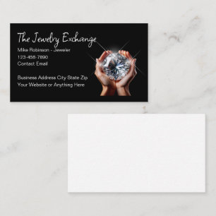 Klassieke juwelier juwelierszaak Nep diamant Visitekaartje