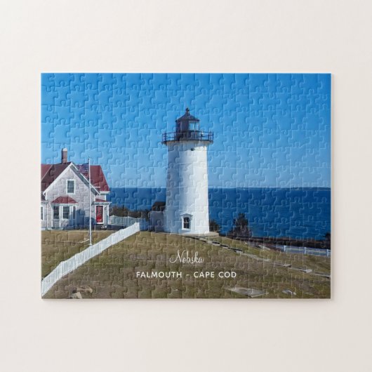 Klassieke Kaap Kabelfotovuurtoren Legpuzzel (Horizontaal)