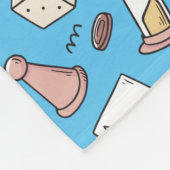 Klassieke kaart met handtekening zonder naadloos p fleece deken (Hoek)