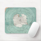 Klassieke kaart van Antarctica Muismat (Met muis)