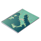 Klassieke kaart van het klembord van Italië Notitieboek (Linkerzijde)