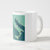 Klassieke kaart van Italië Grote Koffiekop (Voorkant rechts)