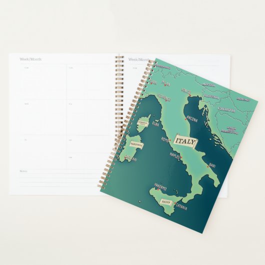 Klassieke kaart van Italië Planner (Display)