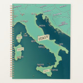 Klassieke kaart van Italië Planner (Voorkant)