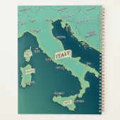 Klassieke kaart van Italië Planner (Achterkant)