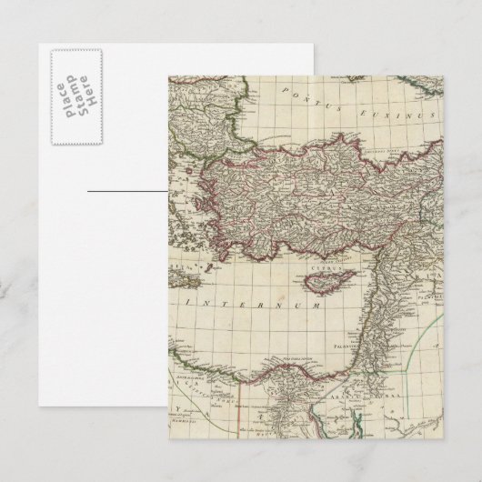 Klassieke kaart van Rome (Voorkant / Achterkant)