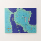 Klassieke kaart van Spanje Legpuzzel (Horizontaal)