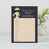 Klassieke Kaart van Word Scramble van het Vrijgez (Staand voorkant)