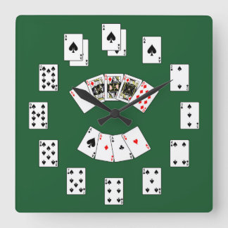 Klassieke Kaart voor afspelen Vierkante Klok