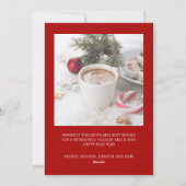 Klassieke Kaart voor kerstmis Prettige feestdagen (Achterkant)