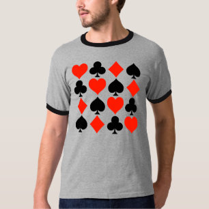 Klassieke kaartsymbolen t-shirt