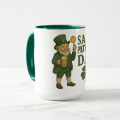 Klassieke kabouter St. Patrick's Day  Mok (Voorkant links)