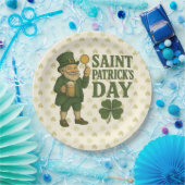 Klassieke kabouter St. Patrick's Day  Papieren Bordje (Feest)