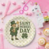 Klassieke kabouter St. Patrick's Day  Papieren Bordje (Feest)