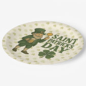 Klassieke kabouter St. Patrick's Day  Papieren Bordje (Gekanteld)