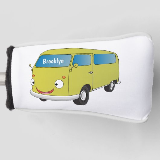 Klassieke kalkgroene van cartoon golfheadcover (Voorkant)