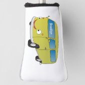 Klassieke kalkgroene van cartoon golfheadcover (Draai 90)