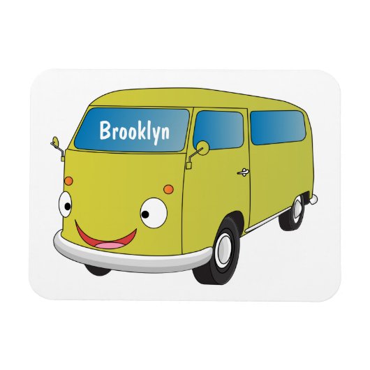 Klassieke kalkgroene van cartoon magneet (Horizontaal)