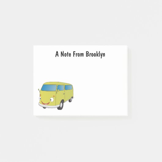Klassieke kalkgroene van cartoon post-it® notes (Voorkant)