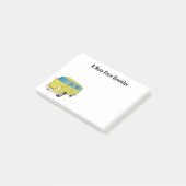 Klassieke kalkgroene van cartoon post-it® notes (Schuin)