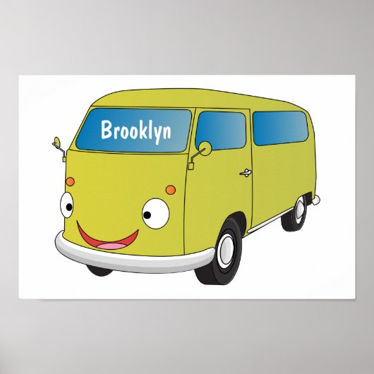 Klassieke kalkgroene van cartoon poster (Voorkant)