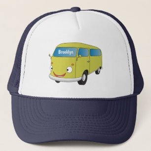 Klassieke kalkgroene van cartoon trucker pet