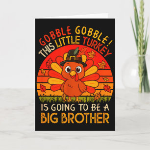 Klassieke kalkoen wordt Big Brother Thanksgiving Kaart
