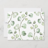 Klassieke kalligrafie bruiloft Hartelijk dank Bedankkaart (Achterkant)