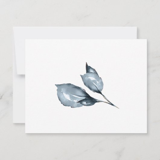 Klassieke kalligrafie bruiloft Hartelijk dank Bedankkaart (Achterkant)