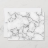 Klassieke kalligrafie bruiloft Hartelijk dank Bedankkaart (Achterkant)