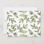 Klassieke kalligrafie bruiloft Hartelijk dank Bedankkaart (Achterkant)