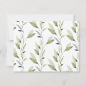 Klassieke kalligrafie bruiloft Hartelijk dank Bedankkaart (Achterkant)