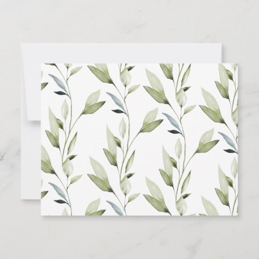 Klassieke kalligrafie bruiloft Hartelijk dank Bedankkaart (Achterkant)