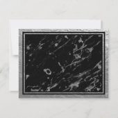 Klassieke kalligrafie bruiloft Hartelijk dank Bedankkaart (Achterkant)