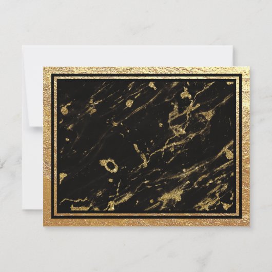 Klassieke kalligrafie bruiloft Hartelijk dank Bedankkaart (Achterkant)